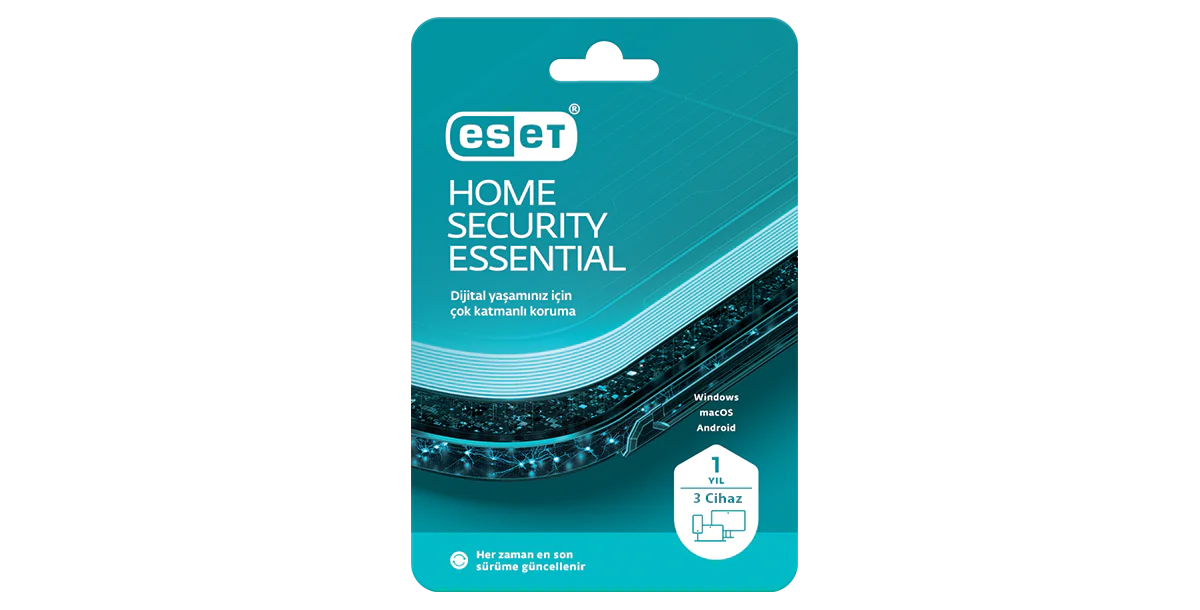 ESET HOME Security Essential 3 Cihaz 1 Yıl