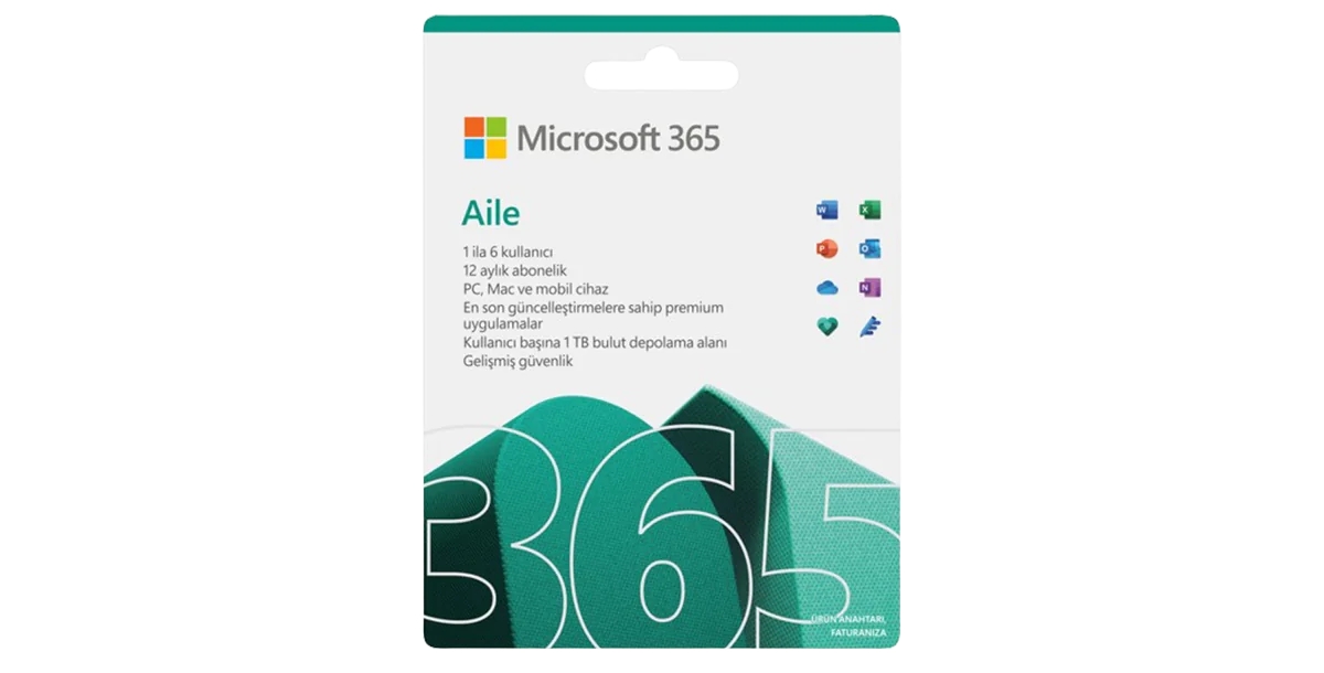 Microsoft 365 Aile - Elektronik Lisans